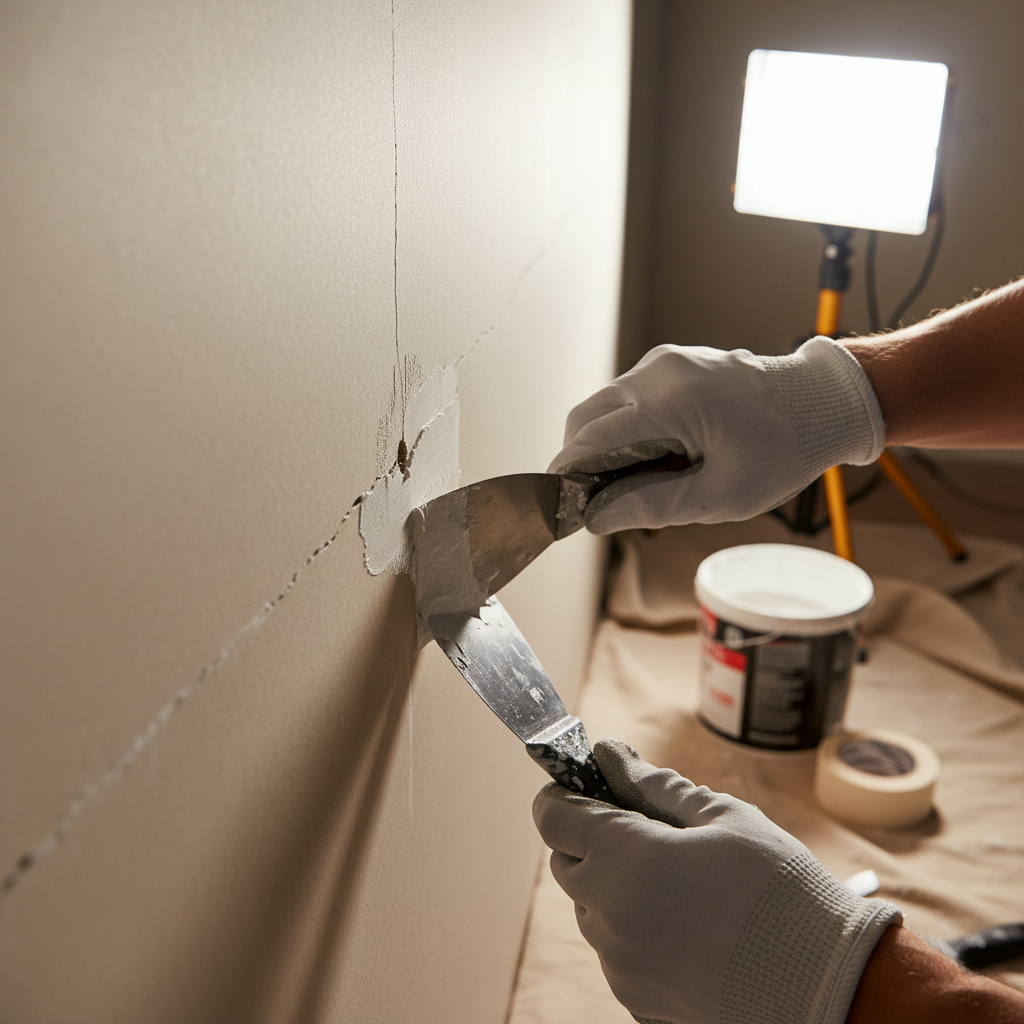 Repair Cracks and Holes (Spackling) 🔨